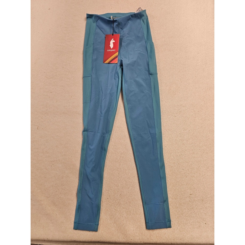 Cotopaxi Verso Hike‎ Tight Womens XS Poolside Blue Recycled Trail Leggings NEW